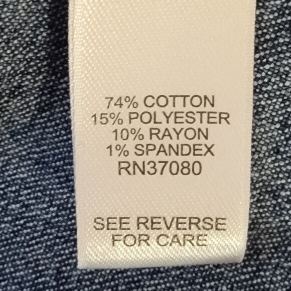 Est. 1946 Nautical Style Puff Shoulder 1980's Relaxed Fit Denim Jacket - Picture 11 of 14